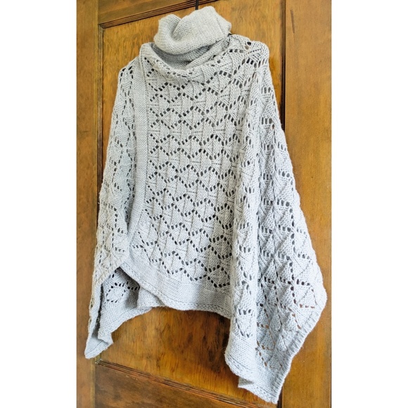 Stambecco Sweaters - Stambecco  Cowl Neck Poncho, Made in Italy